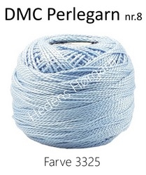 DMC Perlegarn nr. 8 farve 3325 lyseblå